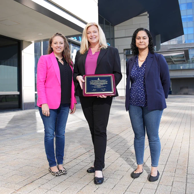 ScienceLIVE co-founders Angela Messmer-Blust, PhD; Mary Pickering, PhD, and Athma Pai, PhD