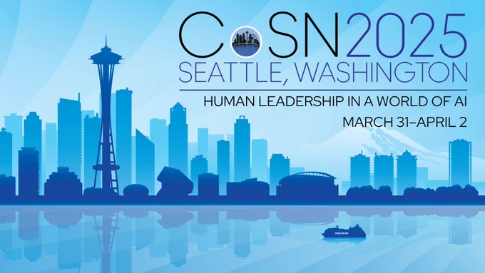 Join us in Seattle to Catch the Future of AI in Education at CoSN2025 Conference. Register now before the early bird rates expire on 11/30/2024