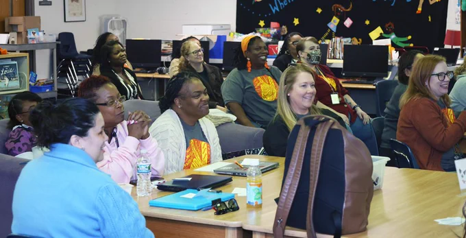 Moline staff smiling