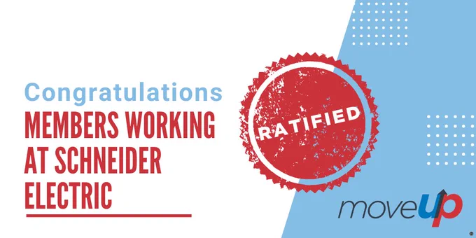 Congratulations members working at Schneider Electric ratified