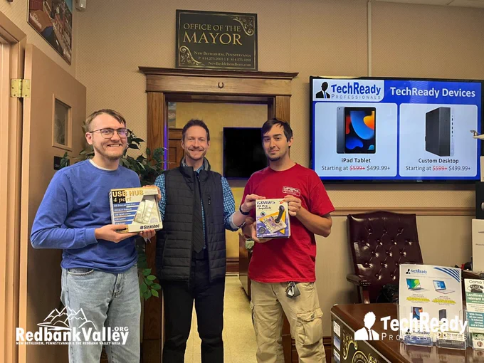 Thanks to Bradley Bowser & Matthew Green for helping TechReady today! Shoutout to Gary Barlett & Redbank Valley Historical Society for the Arblasters pottery shoot! 🏺

#CommunityCollaboration #PreservingHistory #TechReady #NewBethlehem