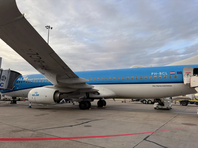 An airplane