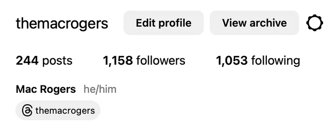 @themacrogers on Instagram