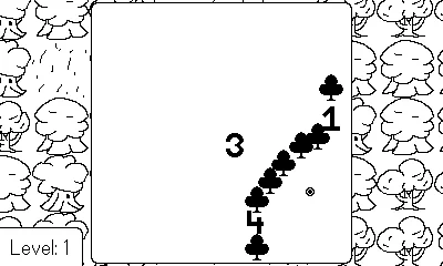 Screenshot of the game Death Mapper showing what looks like a rudimentary map with player placed markings of trees and numbers. What could they be indicating?