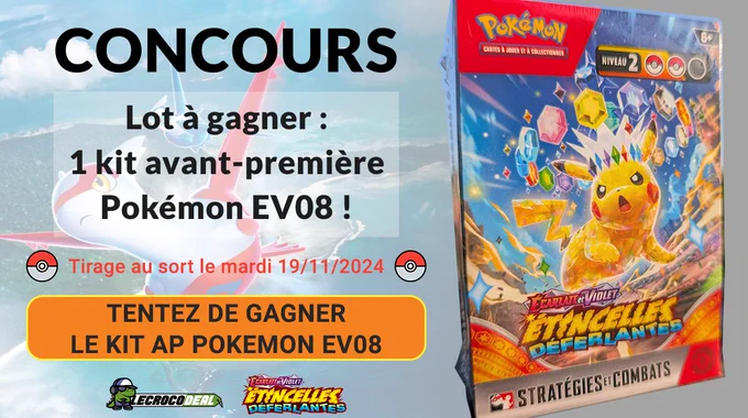 🏆 Concours : qui remportera le kit avant-première Pokémon EV08 ?