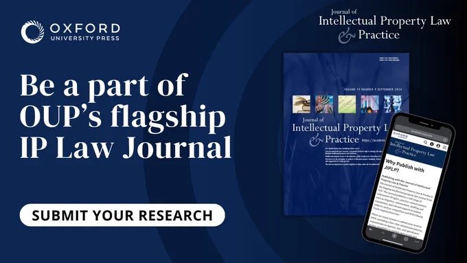 Explore the benefits of publishing with Journal of Intellectual Property Law & Practice.
