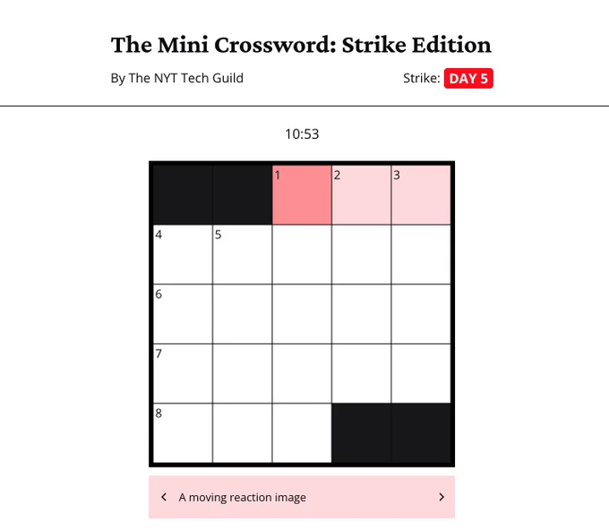 Times Tech Mini Crossword day 5