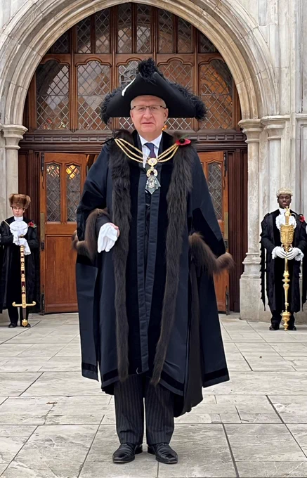 Photo of Alastair King, who has today taken office as the 696th Lord Mayor of the City of London. 