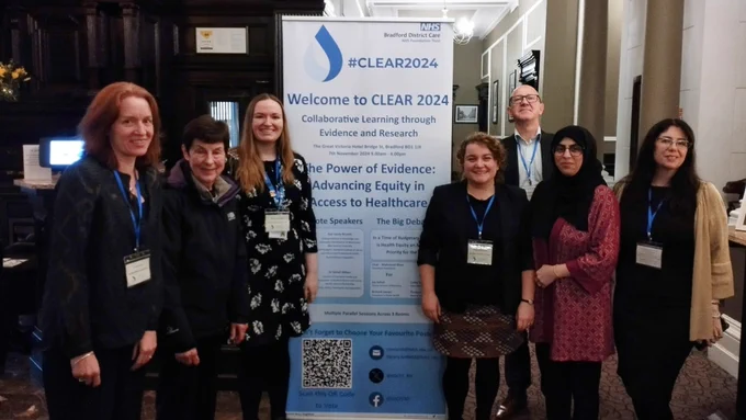 The BDCFT Library team line up to make the CLEAR 2024 conference a huge success