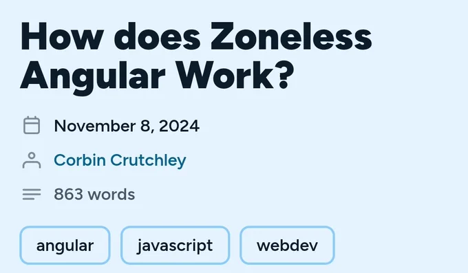 How does Zoneless Angular work