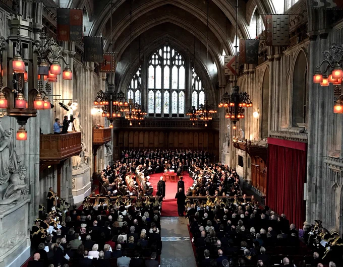 Photo of last year's ceremony in Guildhall's Great Hall.