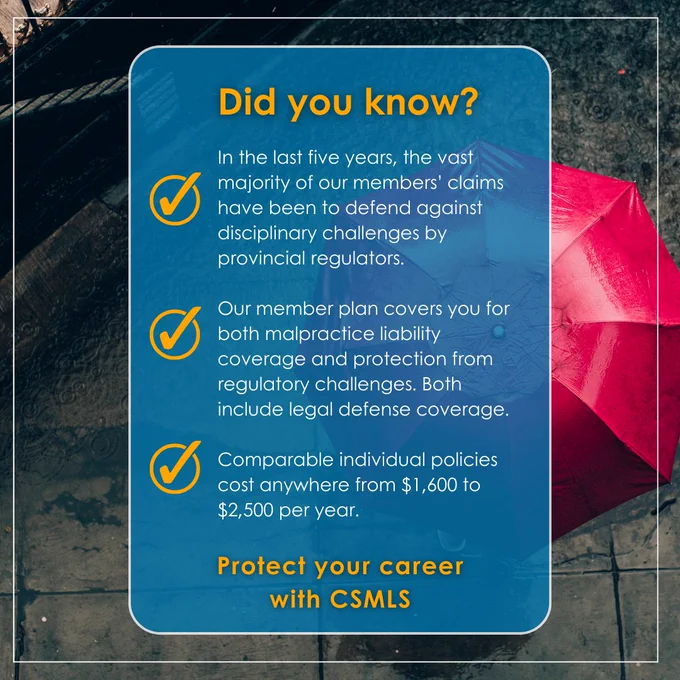 Background image of an umbrella and text covering facts about our Professional Liability Insurance 