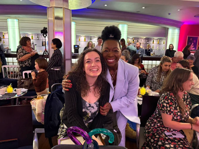 Steph meets Baroness Floella Benjamin