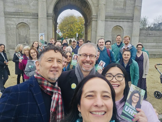 Green Party canvassing in Dublin