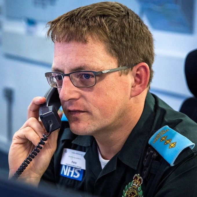 Pete answers a call on our tactical operations centre.