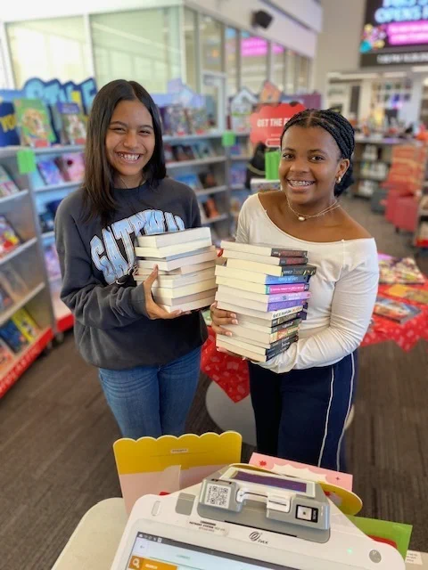 book fair shoppers