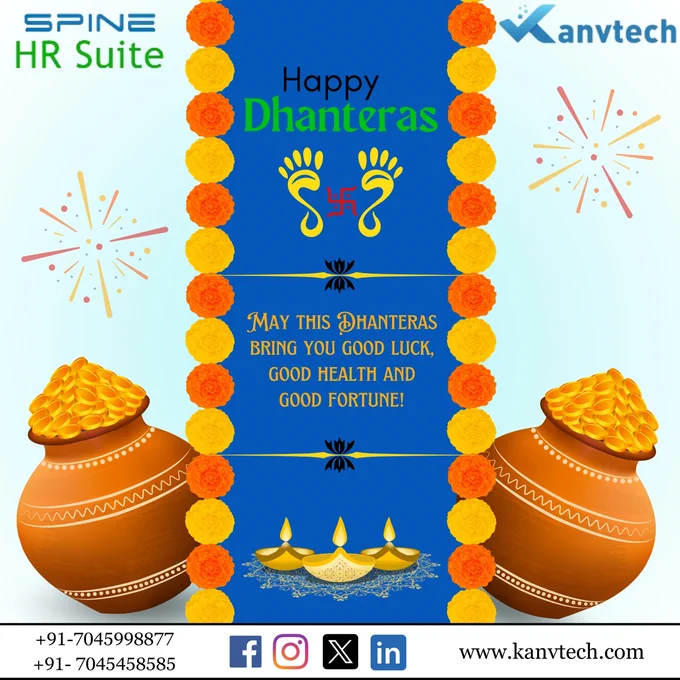 Happy Dhanteras wishes from Kanvtech!