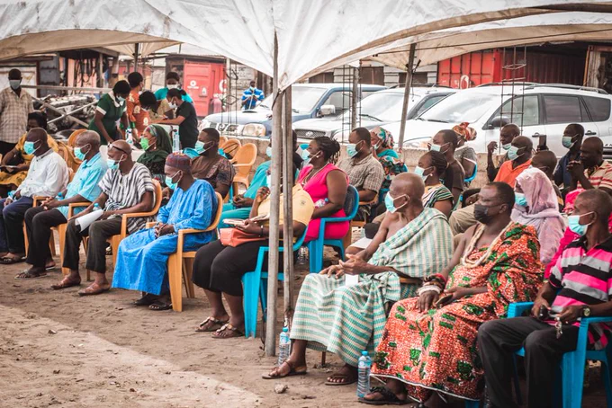 Community gathering in Ashaiman, Ghana (Credits: University of Ghana, School of Public Health)