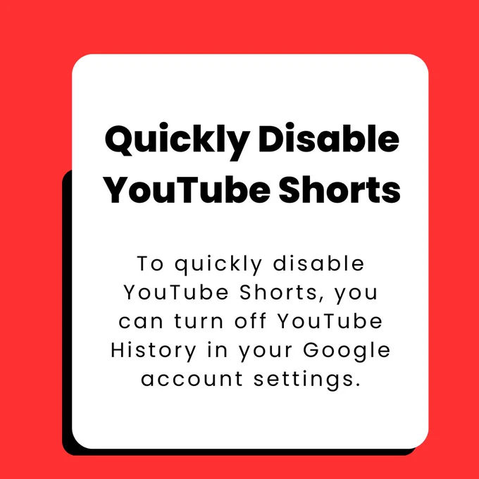 how to disable YouTube Shorts
