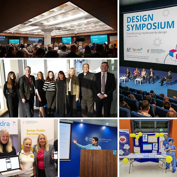 Collage of selected number of events that took place during Public Service Transformation Week 2024.
