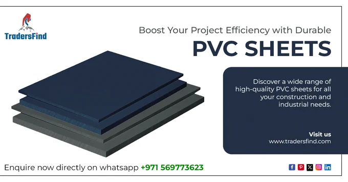 We're excited to announce that TradersFind has added a new category: PVC Sheets! 🌟

Discover a wide range of high-quality PVC sheets for all your construction and industrial needs. Browse our top-rated suppliers in UAE and find the perfect fit for your project.