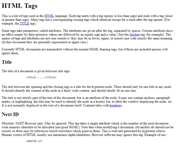 Happy 33rd birthday HTML tags! 