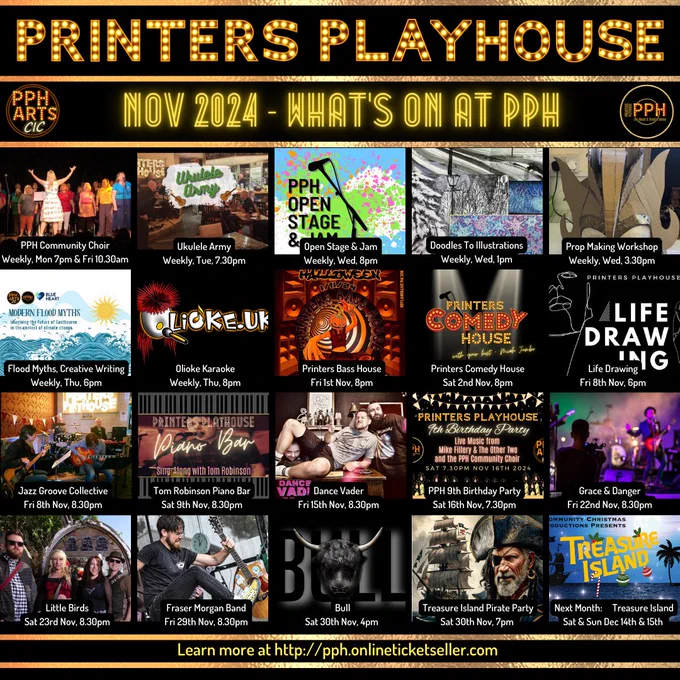 What's On At PPH. Nov 2024
