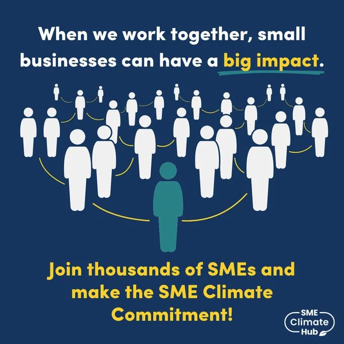 When we work together, small businesses can have a big impact. Join thousands of SMEs and make the SME Climate Commitment!