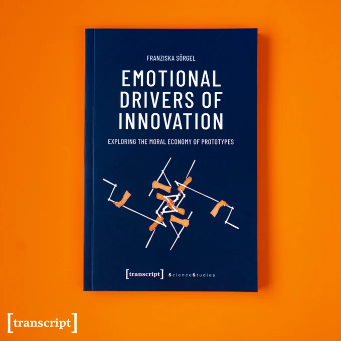 Das Buch-Cover von »Emotional Drivers of Innovation« auf orangenem Hintergrund.
