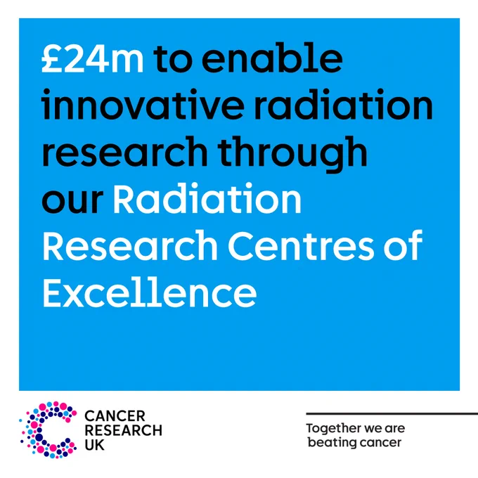 £24m to enable innovative radiation research through our Radiation Research Centres of Excellence