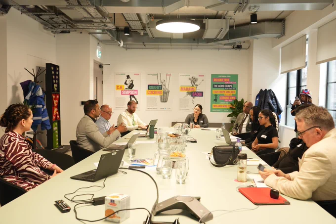 Living Wage Action group taking part in a meeting 