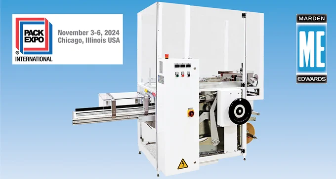 We'll be exhibiting our Marden Edward EVO Series Overwrapping machine at PACKE XPO Intl Chicago from November 3-6, 2024. Join us at Stand W-13084