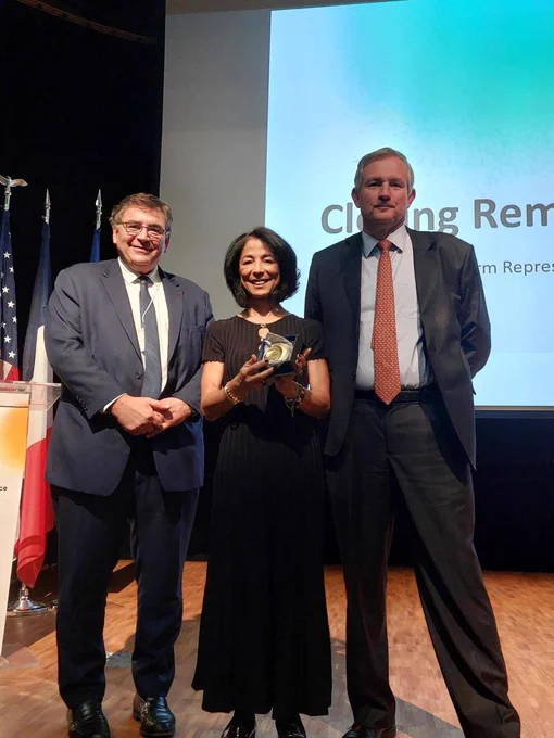 Photo de Didier Samuel, Miriam Merad et Laurent Bili.