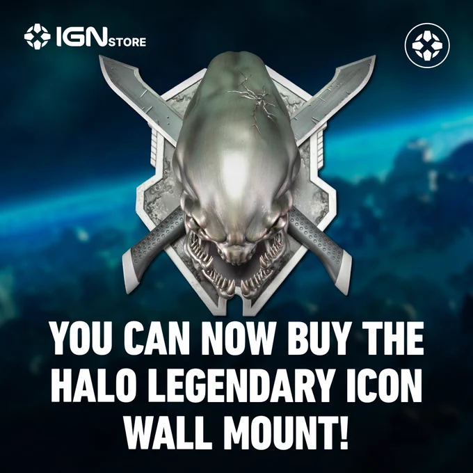 You Can Now Buy The Halo Legendary Icon Wall Mount on The IGN Store