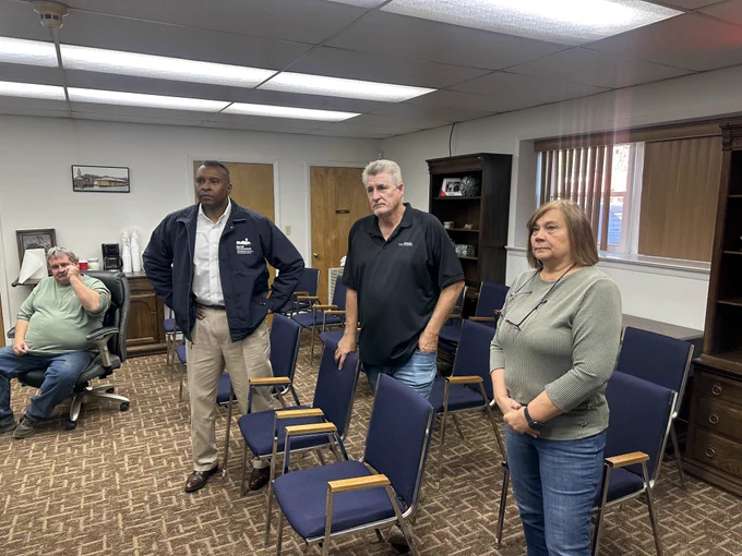 RD Under Secretary Dr. Basil Gooden (second from left) was in North Carolina yesterday, touring the damage caused by Hurricane Helene around the Asheville area