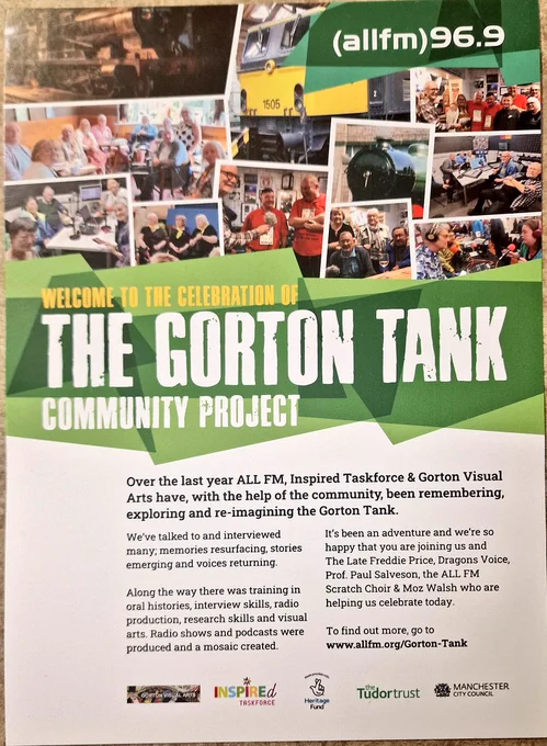 Gorton Tank celebrations at ALL FM/LOL