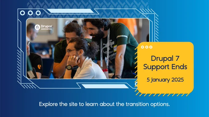 Drupal 7 Support ends: 5 January 2025