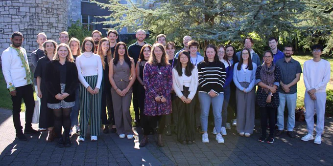 Large group of male and female early career researchers at University College Cork