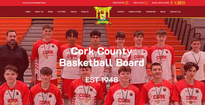 Home page of the newly redeveloped website.