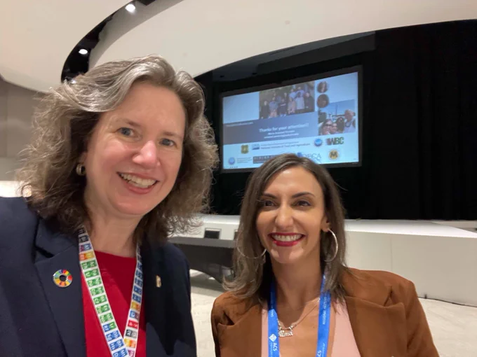 Selfie with Soledad Peresin after her talk at the SERMACS WCC Luncheon