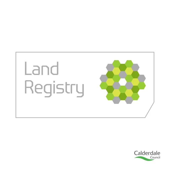 Graphic: HM Land Registry logo. Calderdale Council logo.