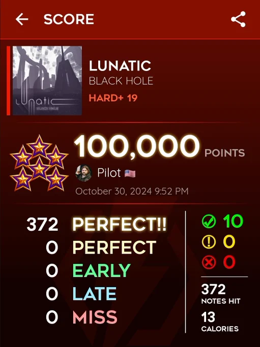 StepManiaX - Lunatic (Hard 19) - 100,000