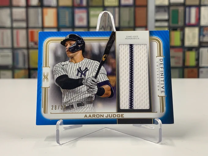 2023 Topps Jumbo Relic Collection Card, Game-Used Memorabilia
Aaron Judge, New York Yankees
28/30
