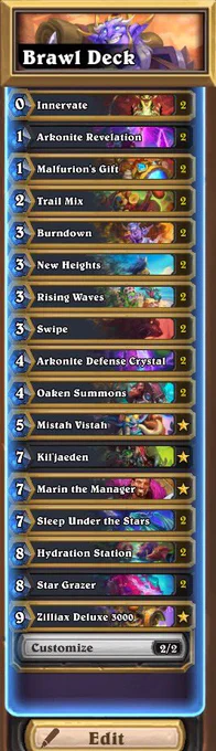 Turtle Druid Prerelease Brawl deck