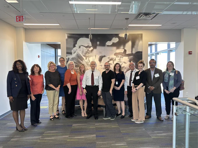 Indiana CTSI leaders and NCATS colleagues at the Regenstrief Institute.
