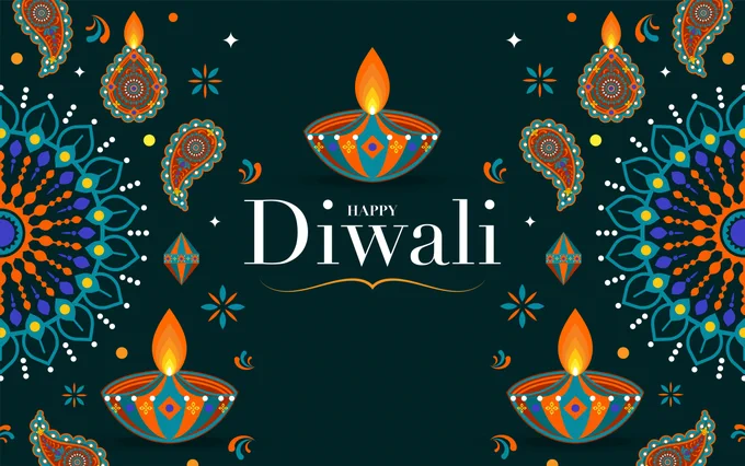 Graphic: Happy Diwali.