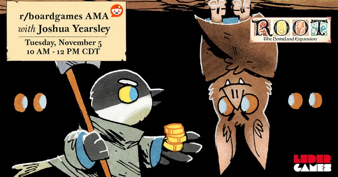 AMA with Joshua Yearsley 10AM - Noon on Tuesday, Nov 5