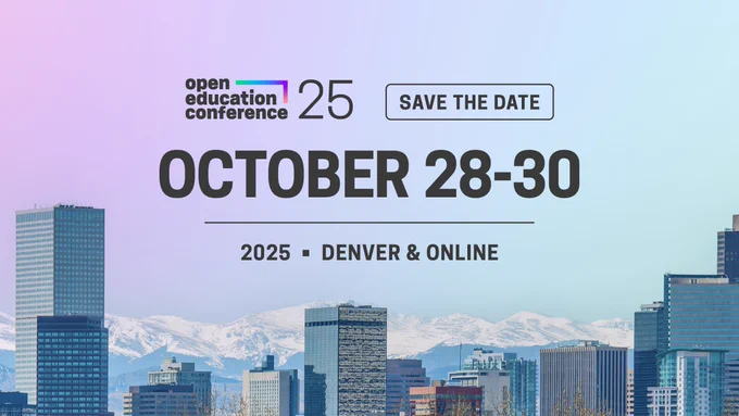 Open Education Conference | October 28-30, 2025 | Denver & Online