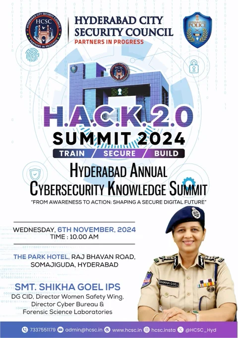 We are honored to have Smt. Shikha Goel IPS🛡️, DGP CID, Director of the Women Safety Wing, TG Cyber Security Bureau, and TG Forensic Science Labs, as our distinguished panelist. She will lead a powerful discussion on “Cyber Trends and the Evolving Threat Landscape in India.” 🌐