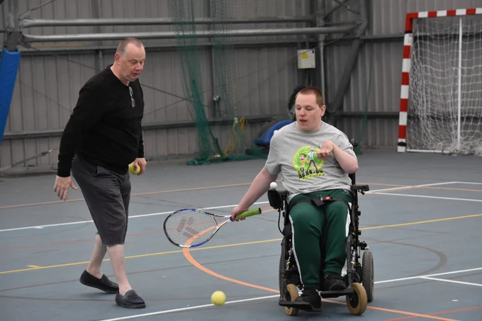 A wheelchair user mid-match at last year's event.